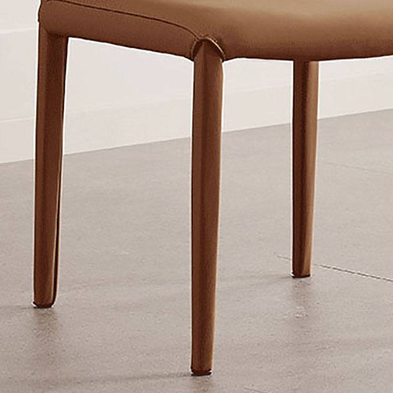 Modern Leather Dining Room Chairs Metal Dining Chairs for Restaurant Use Clearhalo ' kitchen&dining_furn' 'Dining Chairs' 'Dining Tables & Seating' 'dining_chair' 'furn' 'furn_dining_chair' 'Furniture' 'furniture_dining_chair' 'Kitchen & Dining Furniture' 'kitchen' 4468183