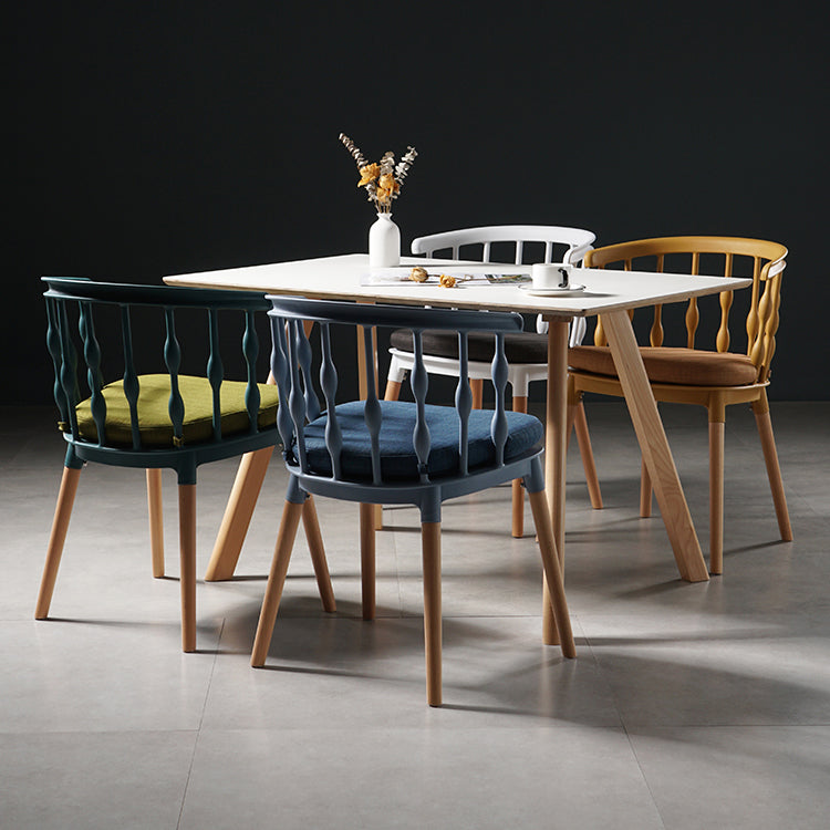 Contemporary Style Dining Wooden Chair Kitchen Wingback Side Arm Chair Clearhalo ' kitchen&dining_furn' 'Dining Chairs' 'Dining Tables & Seating' 'dining_chair' 'furn' 'furn_dining_chair' 'Furniture' 'furniture_dining_chair' 'Kitchen & Dining Furniture' 'kitchen' 4468189