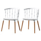 Contemporary Style Dining Wooden Chair Kitchen Wingback Side Arm Chair White 2 Piece Set Clearhalo ' kitchen&dining_furn' 'Dining Chairs' 'Dining Tables & Seating' 'dining_chair' 'furn' 'furn_dining_chair' 'Furniture' 'furniture_dining_chair' 'Kitchen & Dining Furniture' 'kitchen' 4468190