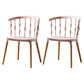 Contemporary Style Dining Wooden Chair Kitchen Wingback Side Arm Chair Pink 2 Piece Set Clearhalo ' kitchen&dining_furn' 'Dining Chairs' 'Dining Tables & Seating' 'dining_chair' 'furn' 'furn_dining_chair' 'Furniture' 'furniture_dining_chair' 'Kitchen & Dining Furniture' 'kitchen' 4468191