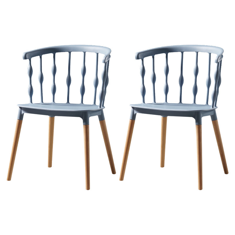 Contemporary Style Dining Wooden Chair Kitchen Wingback Side Arm Chair Blue 2 Piece Set Clearhalo ' kitchen&dining_furn' 'Dining Chairs' 'Dining Tables & Seating' 'dining_chair' 'furn' 'furn_dining_chair' 'Furniture' 'furniture_dining_chair' 'Kitchen & Dining Furniture' 'kitchen' 4468193
