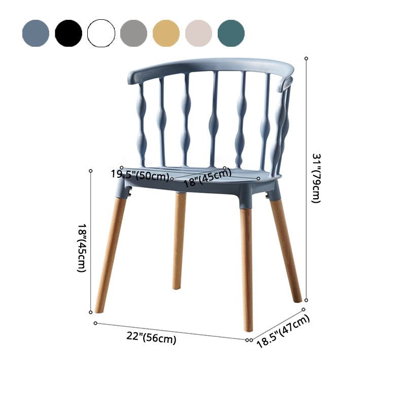 Contemporary Style Dining Wooden Chair Kitchen Wingback Side Arm Chair Clearhalo ' kitchen&dining_furn' 'Dining Chairs' 'Dining Tables & Seating' 'dining_chair' 'furn' 'furn_dining_chair' 'Furniture' 'furniture_dining_chair' 'Kitchen & Dining Furniture' 'kitchen' 4468203