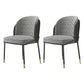 Glam Metal Dining Room Chair Armless Upholstered Dining Chairs for Home Use Black 2 Piece Set Clearhalo ' kitchen&dining_furn' 'Dining Chairs' 'Dining Tables & Seating' 'dining_chair' 'furn' 'furn_dining_chair' 'Furniture' 'furniture_dining_chair' 'Kitchen & Dining Furniture' 'kitchen' 4468213