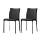 Modern Style Dining Chair Metal Dining Armless Side Chairs for Kitchen Dark Gray 2 Piece Set Clearhalo ' kitchen&dining_furn' 'Dining Chairs' 'Dining Tables & Seating' 'dining_chair' 'furn' 'furn_dining_chair' 'Furniture' 'furniture_dining_chair' 'Kitchen & Dining Furniture' 'kitchen' 4468227