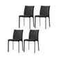 Modern Style Dining Chair Metal Dining Armless Side Chairs for Kitchen Dark Gray 4 Piece Set Clearhalo ' kitchen&dining_furn' 'Dining Chairs' 'Dining Tables & Seating' 'dining_chair' 'furn' 'furn_dining_chair' 'Furniture' 'furniture_dining_chair' 'Kitchen & Dining Furniture' 'kitchen' 4468229