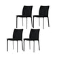 Modern Style Dining Chair Metal Dining Armless Side Chairs for Kitchen Black 4 Piece Set Clearhalo ' kitchen&dining_furn' 'Dining Chairs' 'Dining Tables & Seating' 'dining_chair' 'furn' 'furn_dining_chair' 'Furniture' 'furniture_dining_chair' 'Kitchen & Dining Furniture' 'kitchen' 4468236
