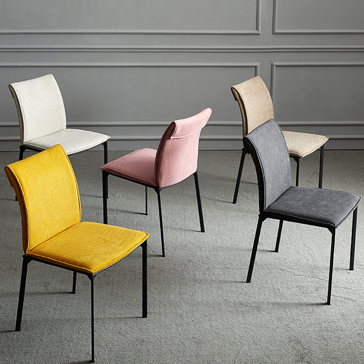 Modern Style Dining Chair Metal Dining Armless Side Chairs for Kitchen Clearhalo ' kitchen&dining_furn' 'Dining Chairs' 'Dining Tables & Seating' 'dining_chair' 'furn' 'furn_dining_chair' 'Furniture' 'furniture_dining_chair' 'Kitchen & Dining Furniture' 'kitchen' 4468243