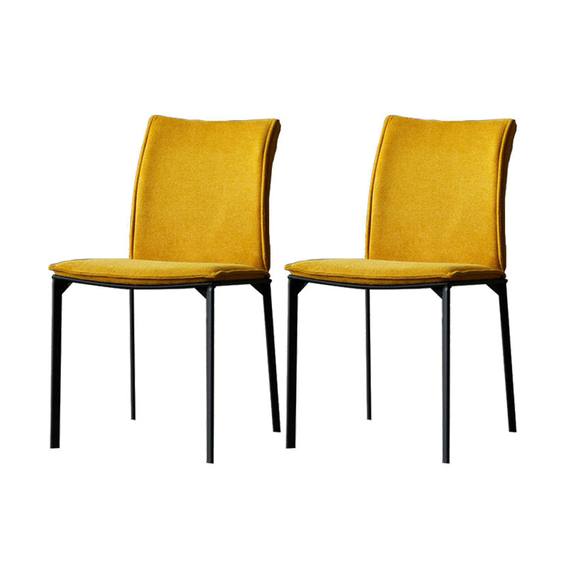 Modern Style Dining Chair Metal Dining Armless Side Chairs for Kitchen Ginger 2 Piece Set Clearhalo ' kitchen&dining_furn' 'Dining Chairs' 'Dining Tables & Seating' 'dining_chair' 'furn' 'furn_dining_chair' 'Furniture' 'furniture_dining_chair' 'Kitchen & Dining Furniture' 'kitchen' 4468250