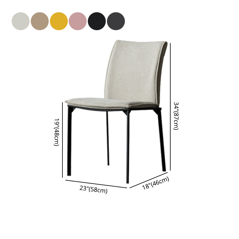 Modern Style Dining Chair Metal Dining Armless Side Chairs for Kitchen Clearhalo ' kitchen&dining_furn' 'Dining Chairs' 'Dining Tables & Seating' 'dining_chair' 'furn' 'furn_dining_chair' 'Furniture' 'furniture_dining_chair' 'Kitchen & Dining Furniture' 'kitchen' 4468255