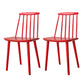 Contemporary Homestay Slat Back Side Chair Solid Wood Dining Chair for Kitchen Red 2 Piece Set Clearhalo ' kitchen&dining_furn' 'Dining Chairs' 'Dining Tables & Seating' 'dining_chair' 'furn' 'furn_dining_chair' 'Furniture' 'furniture_dining_chair' 'Kitchen & Dining Furniture' 'kitchen' 4468259