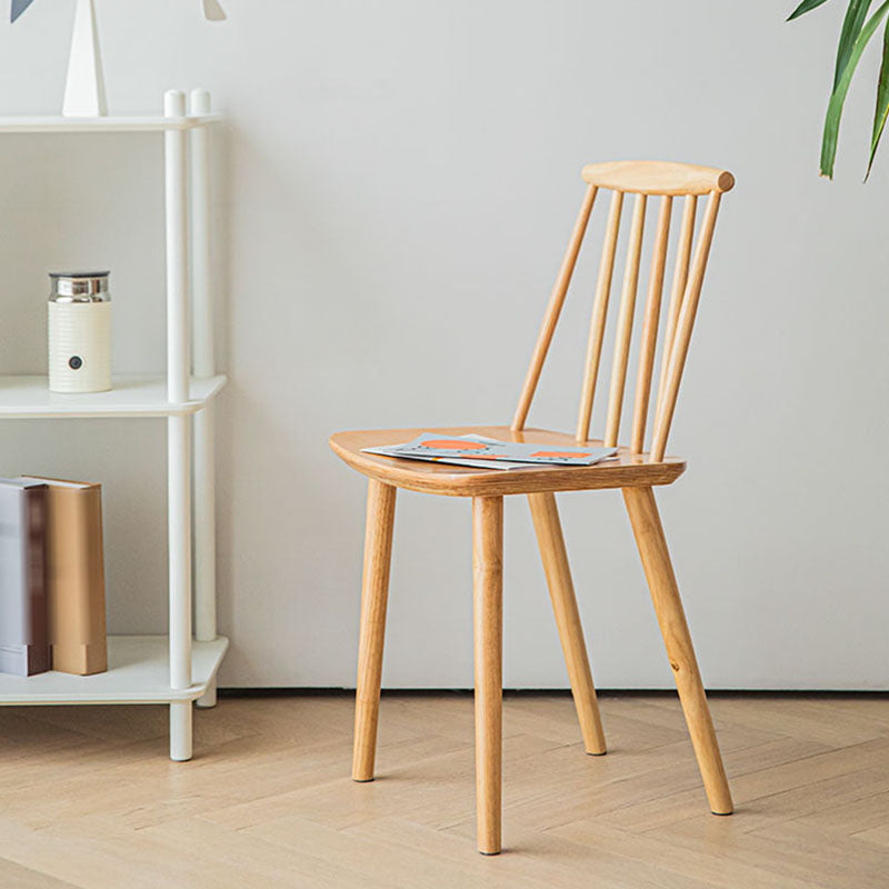 Contemporary Homestay Slat Back Side Chair Solid Wood Dining Chair for Kitchen Clearhalo ' kitchen&dining_furn' 'Dining Chairs' 'Dining Tables & Seating' 'dining_chair' 'furn' 'furn_dining_chair' 'Furniture' 'furniture_dining_chair' 'Kitchen & Dining Furniture' 'kitchen' 4468270