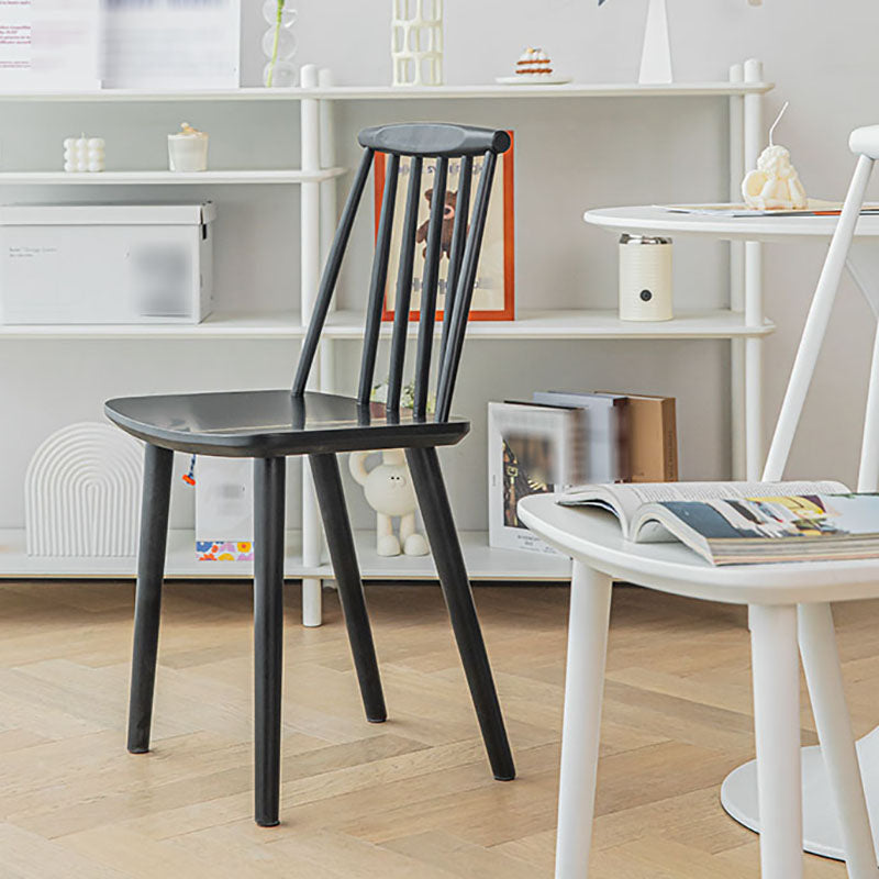 Contemporary Homestay Slat Back Side Chair Solid Wood Dining Chair for Kitchen Clearhalo ' kitchen&dining_furn' 'Dining Chairs' 'Dining Tables & Seating' 'dining_chair' 'furn' 'furn_dining_chair' 'Furniture' 'furniture_dining_chair' 'Kitchen & Dining Furniture' 'kitchen' 4468271