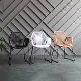 Industrial Design Open Back Dining Side Chairs Rattan Patio Dining Side Chair Clearhalo ' kitchen&dining_furn' 'Dining Chairs' 'Dining Tables & Seating' 'dining_chair' 'furn' 'furn_dining_chair' 'Furniture' 'furniture_dining_chair' 'Kitchen & Dining Furniture' 'kitchen' 4468292