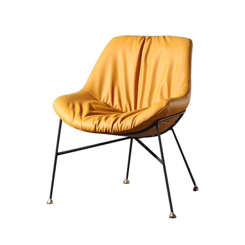 Contemporary Design PU Leather Dining Chairs Armless Solid Back Chair Clearhalo ' kitchen&dining_furn' 'Dining Chairs' 'Dining Tables & Seating' 'dining_chair' 'furn' 'furn_dining_chair' 'Furniture' 'furniture_dining_chair' 'Kitchen & Dining Furniture' 'kitchen' 4468339