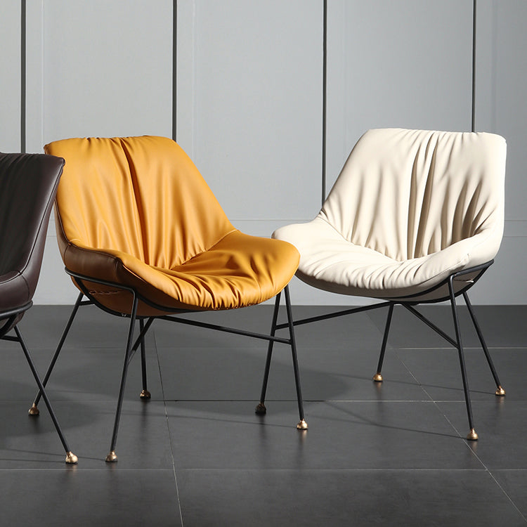 Contemporary Design PU Leather Dining Chairs Armless Solid Back Chair Clearhalo ' kitchen&dining_furn' 'Dining Chairs' 'Dining Tables & Seating' 'dining_chair' 'furn' 'furn_dining_chair' 'Furniture' 'furniture_dining_chair' 'Kitchen & Dining Furniture' 'kitchen' 4468349