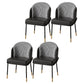 Glam Metal Dining Room Chairs Upholstered Armless Dining Chairs for Restaurant Use Black 4 Piece Set Clearhalo ' kitchen&dining_furn' 'Dining Chairs' 'Dining Tables & Seating' 'dining_chair' 'furn' 'furn_dining_chair' 'Furniture' 'furniture_dining_chair' 'Kitchen & Dining Furniture' 'kitchen' 4468365