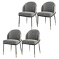 Glam Metal Dining Room Chairs Upholstered Armless Dining Chairs for Restaurant Use Black White Gray 4 Piece Set Clearhalo ' kitchen&dining_furn' 'Dining Chairs' 'Dining Tables & Seating' 'dining_chair' 'furn' 'furn_dining_chair' 'Furniture' 'furniture_dining_chair' 'Kitchen & Dining Furniture' 'kitchen' 4468385