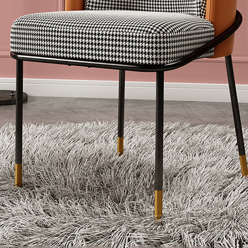 Glam Metal Dining Room Chairs Parsons Armless Dining Chairs for Restaurant Use Clearhalo ' kitchen&dining_furn' 'Dining Chairs' 'Dining Tables & Seating' 'dining_chair' 'furn' 'furn_dining_chair' 'Furniture' 'furniture_dining_chair' 'Kitchen & Dining Furniture' 'kitchen' 4468423