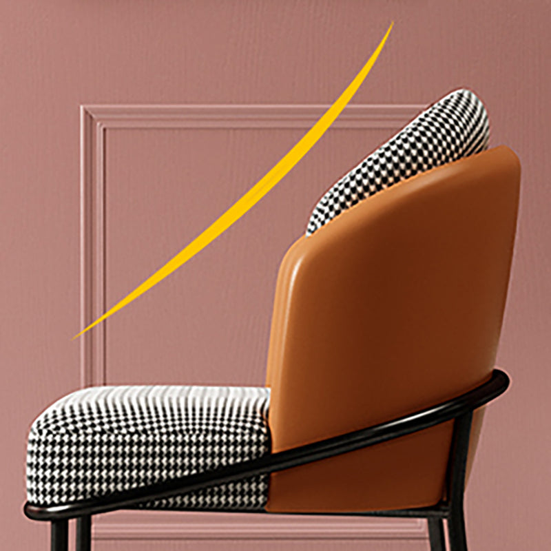 Glam Metal Dining Room Chairs Parsons Armless Dining Chairs for Restaurant Use Clearhalo ' kitchen&dining_furn' 'Dining Chairs' 'Dining Tables & Seating' 'dining_chair' 'furn' 'furn_dining_chair' 'Furniture' 'furniture_dining_chair' 'Kitchen & Dining Furniture' 'kitchen' 4468425