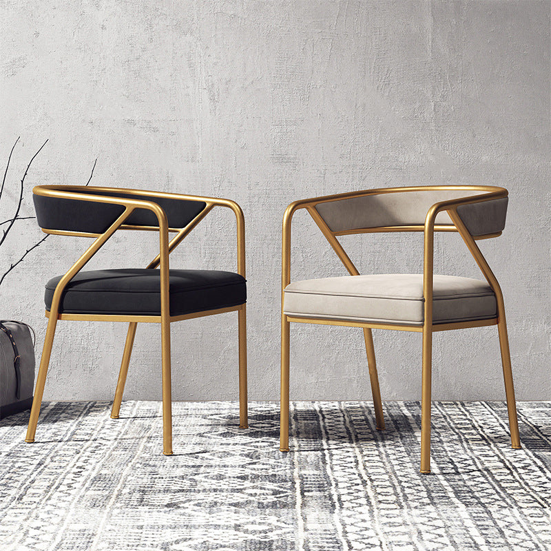 Glam Velvet Dining Room Chair Open Back Dining Side Chairs for Restaurant Use Clearhalo ' kitchen&dining_furn' 'Dining Chairs' 'Dining Tables & Seating' 'dining_chair' 'furn' 'furn_dining_chair' 'Furniture' 'furniture_dining_chair' 'Kitchen & Dining Furniture' 'kitchen' 4468458