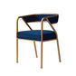 Glam Velvet Dining Room Chair Open Back Dining Side Chairs for Restaurant Use Blue 1 Piece Clearhalo ' kitchen&dining_furn' 'Dining Chairs' 'Dining Tables & Seating' 'dining_chair' 'furn' 'furn_dining_chair' 'Furniture' 'furniture_dining_chair' 'Kitchen & Dining Furniture' 'kitchen' 4468471