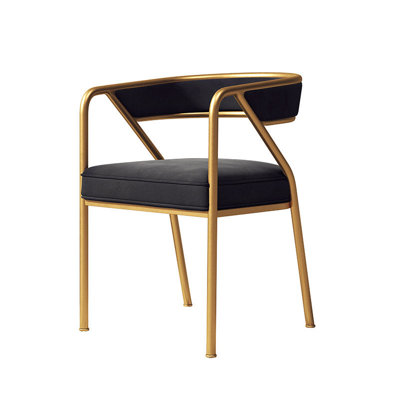 Glam Velvet Dining Room Chair Open Back Dining Side Chairs for Restaurant Use Black 1 Piece Clearhalo ' kitchen&dining_furn' 'Dining Chairs' 'Dining Tables & Seating' 'dining_chair' 'furn' 'furn_dining_chair' 'Furniture' 'furniture_dining_chair' 'Kitchen & Dining Furniture' 'kitchen' 4468474