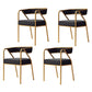 Glam Velvet Dining Room Chair Open Back Dining Side Chairs for Restaurant Use Black 4 Piece Set Clearhalo ' kitchen&dining_furn' 'Dining Chairs' 'Dining Tables & Seating' 'dining_chair' 'furn' 'furn_dining_chair' 'Furniture' 'furniture_dining_chair' 'Kitchen & Dining Furniture' 'kitchen' 4468476