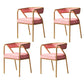Glam Velvet Dining Room Chair Open Back Dining Side Chairs for Restaurant Use Pink 4 Piece Set Clearhalo ' kitchen&dining_furn' 'Dining Chairs' 'Dining Tables & Seating' 'dining_chair' 'furn' 'furn_dining_chair' 'Furniture' 'furniture_dining_chair' 'Kitchen & Dining Furniture' 'kitchen' 4468479