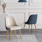Scandinavian Design Solid Back Armless Dining Chair PU Leather Dining Chairs Clearhalo ' kitchen&dining_furn' 'Dining Chairs' 'Dining Tables & Seating' 'dining_chair' 'furn' 'furn_dining_chair' 'Furniture' 'furniture_dining_chair' 'Kitchen & Dining Furniture' 'kitchen' 4468531