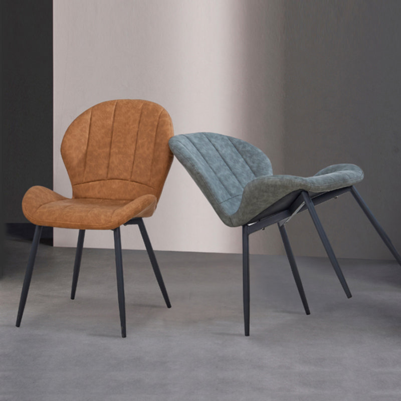 Nordic Style Kitchen Metal Dining Chair Wingback Dining Armless Side Chairs Clearhalo ' kitchen&dining_furn' 'Dining Chairs' 'Dining Tables & Seating' 'dining_chair' 'furn' 'furn_dining_chair' 'Furniture' 'furniture_dining_chair' 'Kitchen & Dining Furniture' 'kitchen' 4468557