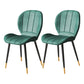 Nordic Style Kitchen Metal Dining Chair Wingback Dining Armless Side Chairs Blackish Green 2 Piece Set Black Gold Clearhalo ' kitchen&dining_furn' 'Dining Chairs' 'Dining Tables & Seating' 'dining_chair' 'furn' 'furn_dining_chair' 'Furniture' 'furniture_dining_chair' 'Kitchen & Dining Furniture' 'kitchen' 4468562