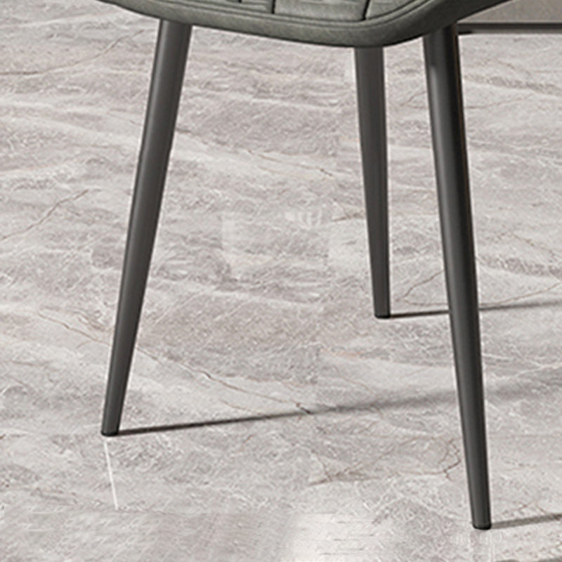 Nordic Style Kitchen Metal Dining Chair Wingback Dining Armless Side Chairs Clearhalo ' kitchen&dining_furn' 'Dining Chairs' 'Dining Tables & Seating' 'dining_chair' 'furn' 'furn_dining_chair' 'Furniture' 'furniture_dining_chair' 'Kitchen & Dining Furniture' 'kitchen' 4468567