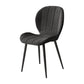 Nordic Style Kitchen Metal Dining Chair Wingback Dining Armless Side Chairs Black 1 Piece Black Clearhalo ' kitchen&dining_furn' 'Dining Chairs' 'Dining Tables & Seating' 'dining_chair' 'furn' 'furn_dining_chair' 'Furniture' 'furniture_dining_chair' 'Kitchen & Dining Furniture' 'kitchen' 4468575
