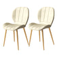 Nordic Style Kitchen Metal Dining Chair Wingback Dining Armless Side Chairs Beige 2 Piece Set Brass Gold Clearhalo ' kitchen&dining_furn' 'Dining Chairs' 'Dining Tables & Seating' 'dining_chair' 'furn' 'furn_dining_chair' 'Furniture' 'furniture_dining_chair' 'Kitchen & Dining Furniture' 'kitchen' 4468585