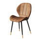 Nordic Style Kitchen Metal Dining Chair Wingback Dining Armless Side Chairs Brown 1 Piece Black Gold Clearhalo ' kitchen&dining_furn' 'Dining Chairs' 'Dining Tables & Seating' 'dining_chair' 'furn' 'furn_dining_chair' 'Furniture' 'furniture_dining_chair' 'Kitchen & Dining Furniture' 'kitchen' 4468602
