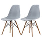 Scandinavian Wood Kitchen Dining Room Side Chair Solid Back Chair Light Gray Set of 2 Clearhalo ' kitchen&dining_furn' 'Dining Chairs' 'Dining Tables & Seating' 'dining_chair' 'Furniture' 'furniture_dining_chair' 'Kitchen & Dining Furniture' 'kitchen' 4468626