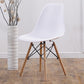 Scandinavian Wood Kitchen Dining Room Side Chair Solid Back Chair White 1 Piece Clearhalo ' kitchen&dining_furn' 'Dining Chairs' 'Dining Tables & Seating' 'dining_chair' 'Furniture' 'furniture_dining_chair' 'Kitchen & Dining Furniture' 'kitchen' 4468631