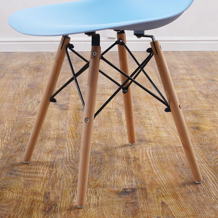 Scandinavian Wood Kitchen Dining Room Side Chair Solid Back Chair Clearhalo ' kitchen&dining_furn' 'Dining Chairs' 'Dining Tables & Seating' 'dining_chair' 'Furniture' 'furniture_dining_chair' 'Kitchen & Dining Furniture' 'kitchen' 4468634