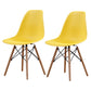 Scandinavian Wood Kitchen Dining Room Side Chair Solid Back Chair Yellow Set of 2 Clearhalo ' kitchen&dining_furn' 'Dining Chairs' 'Dining Tables & Seating' 'dining_chair' 'Furniture' 'furniture_dining_chair' 'Kitchen & Dining Furniture' 'kitchen' 4468647