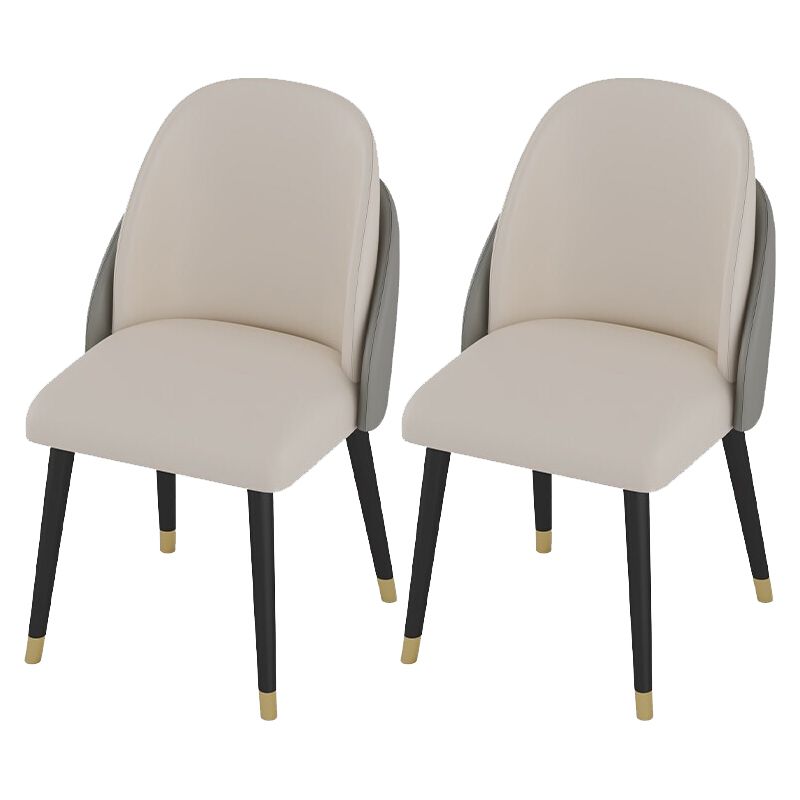 1/2/5/7 Pcs Metal Modern Dining Room Set with Rectangle Table Dinette Set 2 Beige Chairs Clearhalo 'Dining Room Sets' 'Dining Tables & Seating' 'dining_room_set' 'Furniture' 'furniture_dining_room_set' 'Kitchen & Dining Furniture' 'kitchen&dining_furn' 'kitchen' 4468663