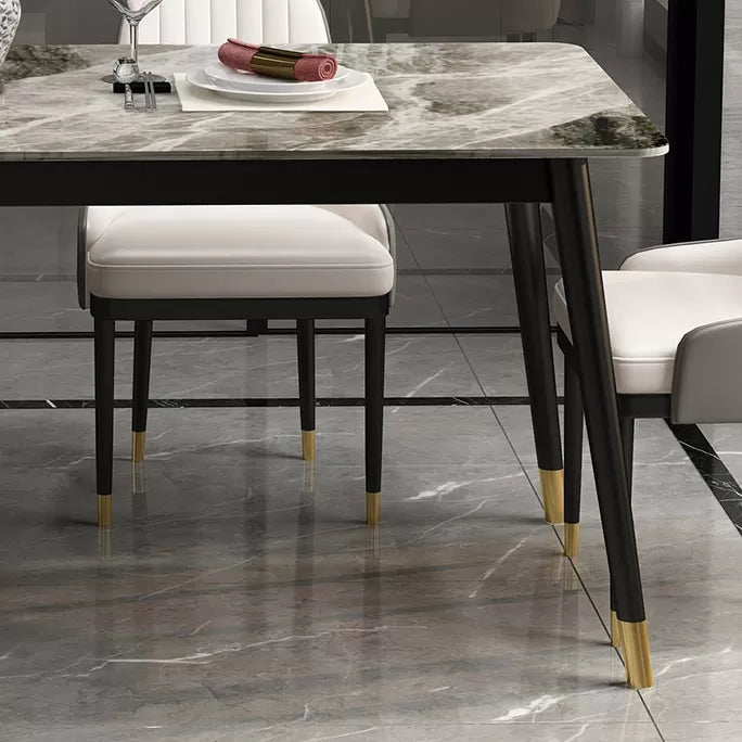 1/2/5/7 Pcs Metal Modern Dining Room Set with Rectangle Table Dinette Set Clearhalo 'Dining Room Sets' 'Dining Tables & Seating' 'dining_room_set' 'Furniture' 'furniture_dining_room_set' 'Kitchen & Dining Furniture' 'kitchen&dining_furn' 'kitchen' 4468669