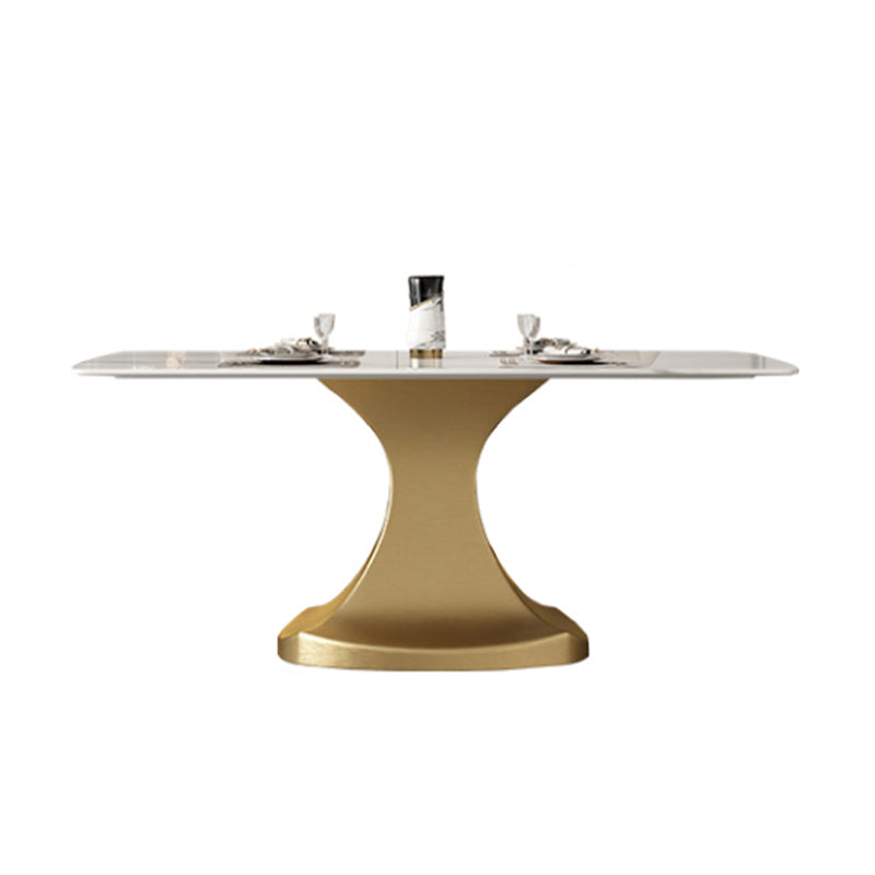 Luxury 1/2/5/6/7 Pieces Dining Set Sintered Stone Dining Table Set with Leather Chairs Clearhalo 'Dining Room Sets' 'Dining Tables & Seating' 'dining_room_set' 'furn' 'furn_dining_room_set' 'Furniture' 'furniture_dining_room_set' 'Kitchen & Dining Furniture' 'kitchen&dining_furn' 'kitchen' 4468683