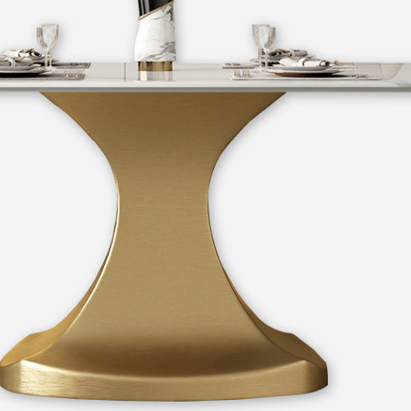 Luxury 1/2/5/6/7 Pieces Dining Set Sintered Stone Dining Table Set with Leather Chairs Clearhalo 'Dining Room Sets' 'Dining Tables & Seating' 'dining_room_set' 'furn' 'furn_dining_room_set' 'Furniture' 'furniture_dining_room_set' 'Kitchen & Dining Furniture' 'kitchen&dining_furn' 'kitchen' 4468685