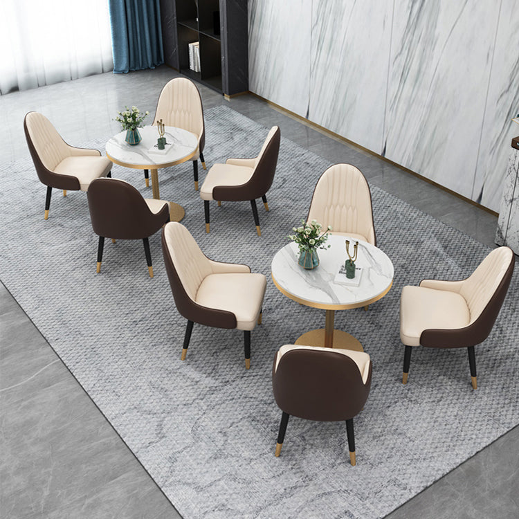 1/2/4/5 Pcs Metal Scandinavian Dining Room Set with Round Table Dinette Set Clearhalo 'Dining Room Sets' 'Dining Tables & Seating' 'dining_room_set' 'furn' 'furn_dining_room_set' 'Furniture' 'furniture_dining_room_set' 'Kitchen & Dining Furniture' 'kitchen&dining_furn' 'kitchen' 4468707