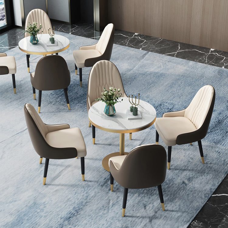 1/2/4/5 Pcs Metal Scandinavian Dining Room Set with Round Table Dinette Set Clearhalo 'Dining Room Sets' 'Dining Tables & Seating' 'dining_room_set' 'furn' 'furn_dining_room_set' 'Furniture' 'furniture_dining_room_set' 'Kitchen & Dining Furniture' 'kitchen&dining_furn' 'kitchen' 4468708