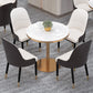1/2/3/4/5 Pcs Metal Glam Dining Room Set with Round Table Dinette Set Clearhalo 'Dining Room Sets' 'Dining Tables & Seating' 'dining_room_set' 'furn' 'furn_dining_room_set' 'Furniture' 'furniture_dining_room_set' 'Kitchen & Dining Furniture' 'kitchen&dining_furn' 'kitchen' 4468737