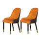 1/2/3/4/5 Pcs Metal Glam Dining Room Set with Round Table Dinette Set 2 Orange Chairs Clearhalo 'Dining Room Sets' 'Dining Tables & Seating' 'dining_room_set' 'furn' 'furn_dining_room_set' 'Furniture' 'furniture_dining_room_set' 'Kitchen & Dining Furniture' 'kitchen&dining_furn' 'kitchen' 4468738