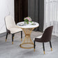 1/2/3/4/5 Pcs Metal Glam Dining Room Set with Round Table Dinette Set Clearhalo 'Dining Room Sets' 'Dining Tables & Seating' 'dining_room_set' 'furn' 'furn_dining_room_set' 'Furniture' 'furniture_dining_room_set' 'Kitchen & Dining Furniture' 'kitchen&dining_furn' 'kitchen' 4468747