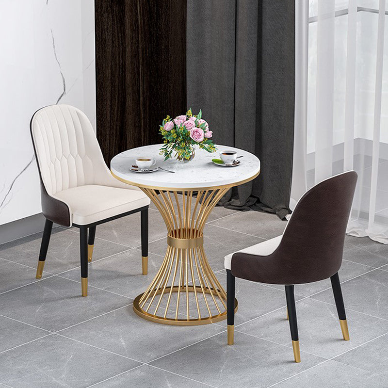 1/2/3/4/5 Pcs Metal Glam Dining Room Set with Round Table Dinette Set Clearhalo 'Dining Room Sets' 'Dining Tables & Seating' 'dining_room_set' 'furn' 'furn_dining_room_set' 'Furniture' 'furniture_dining_room_set' 'Kitchen & Dining Furniture' 'kitchen&dining_furn' 'kitchen' 4468747