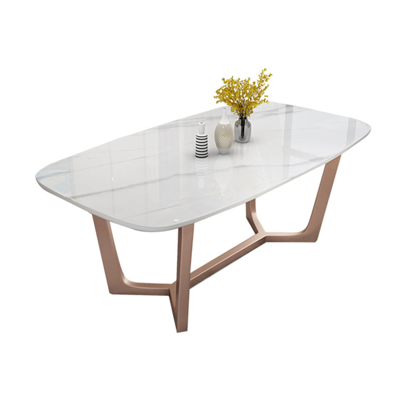 Nordic 1/4/5/7 Pieces Rectangle Dining Set with Sintered Stone Table Furniture White 70.9"L x 35.4"W Clearhalo 'Dining Room Sets' 'Dining Tables & Seating' 'dining_room_set' 'furn' 'furn_dining_room_set' 'Furniture' 'furniture_dining_room_set' 'Kitchen & Dining Furniture' 'kitchen&dining_furn' 'kitchen' 4468763